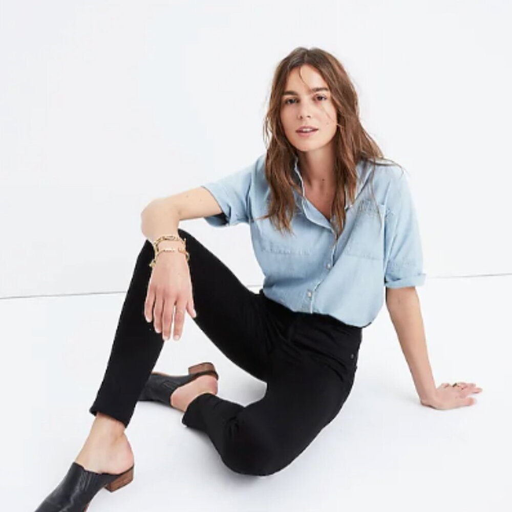 NWOT Madewell 10” Black High Rise Skinny Jeans